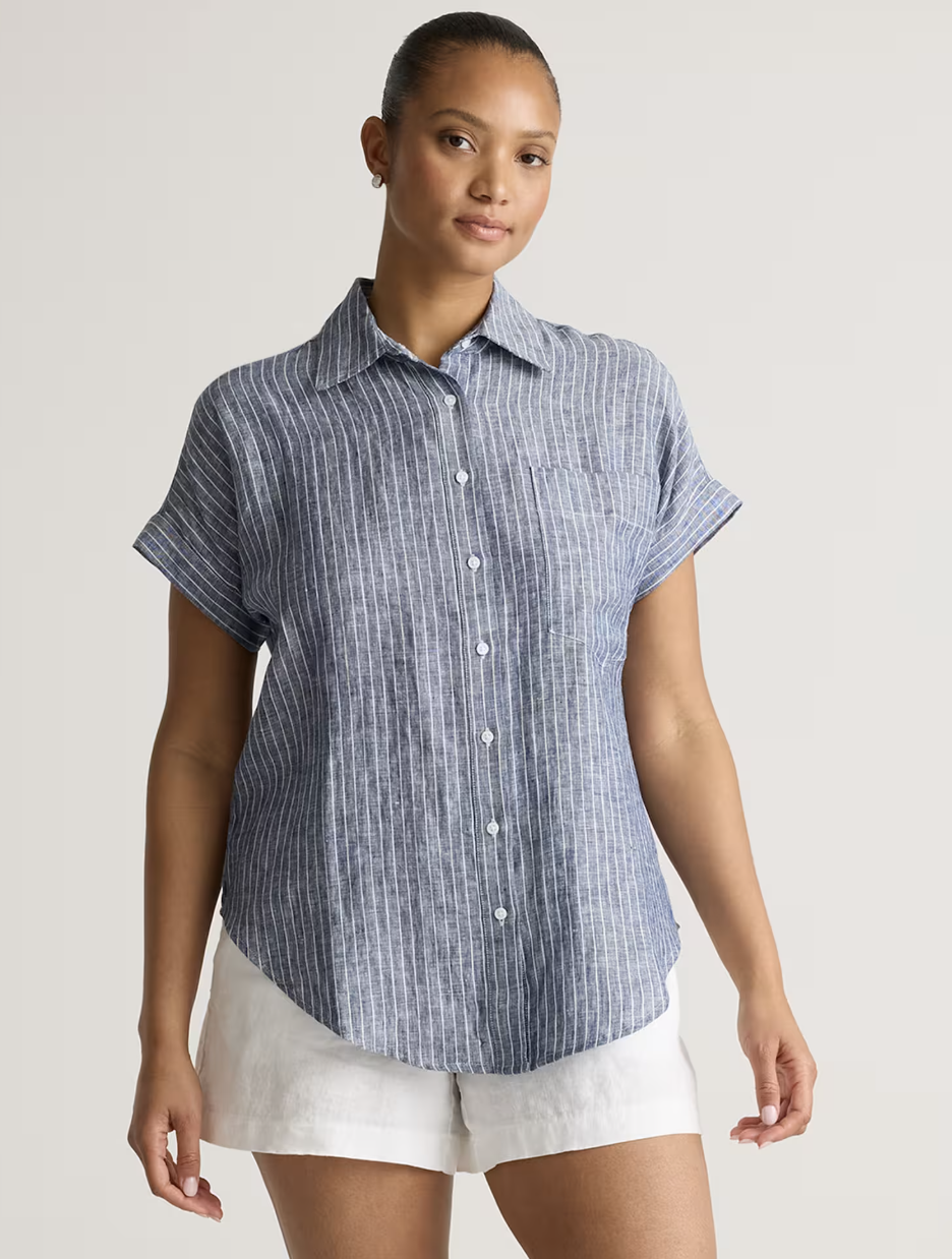 Lightweight Button-Downs That Won’t Make You Sweat tania stephens 50 is not old fashion blogger quince
